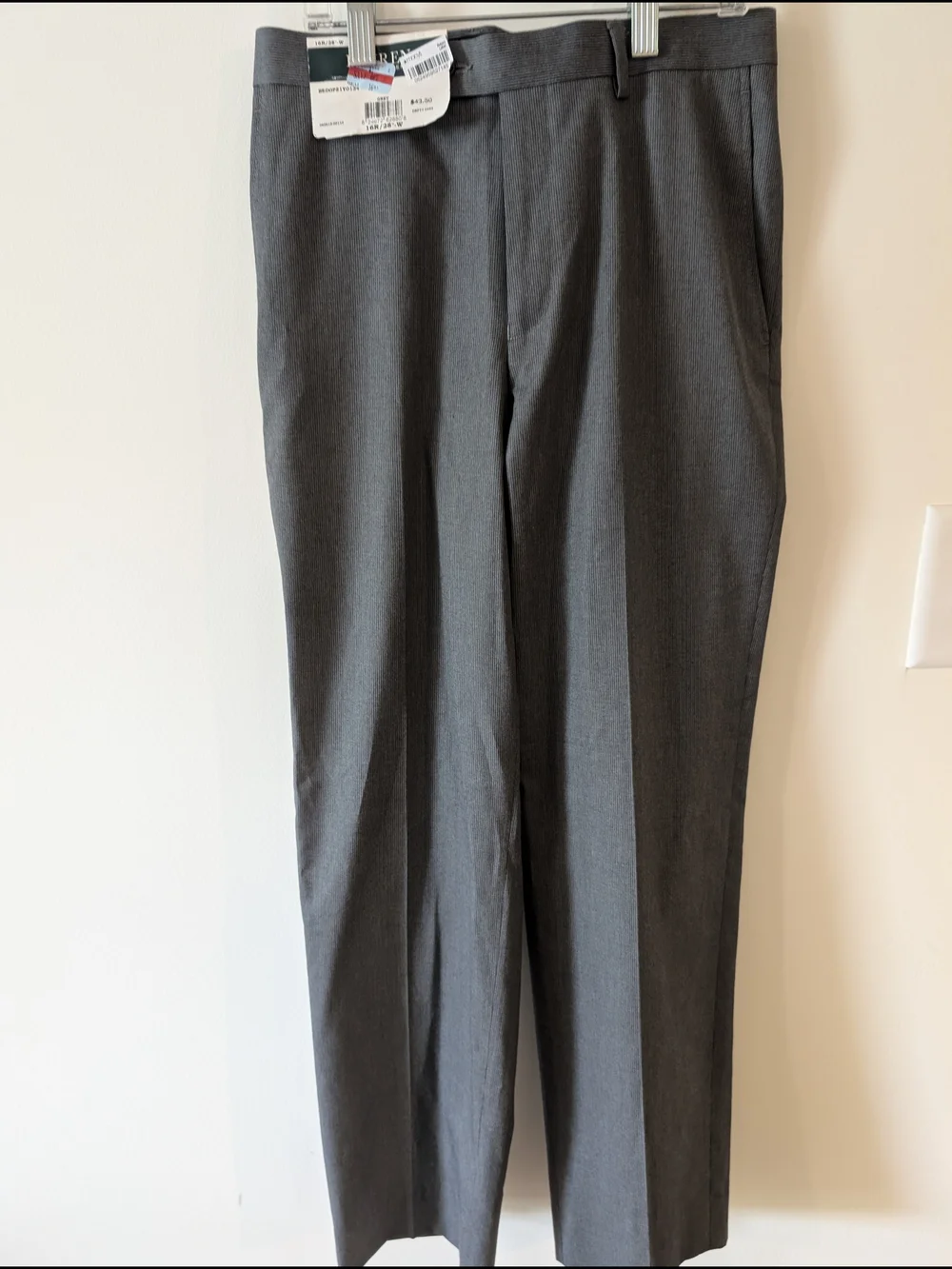 Ralph Lauren Boys Gray Dress Pants - Charcoal Tone